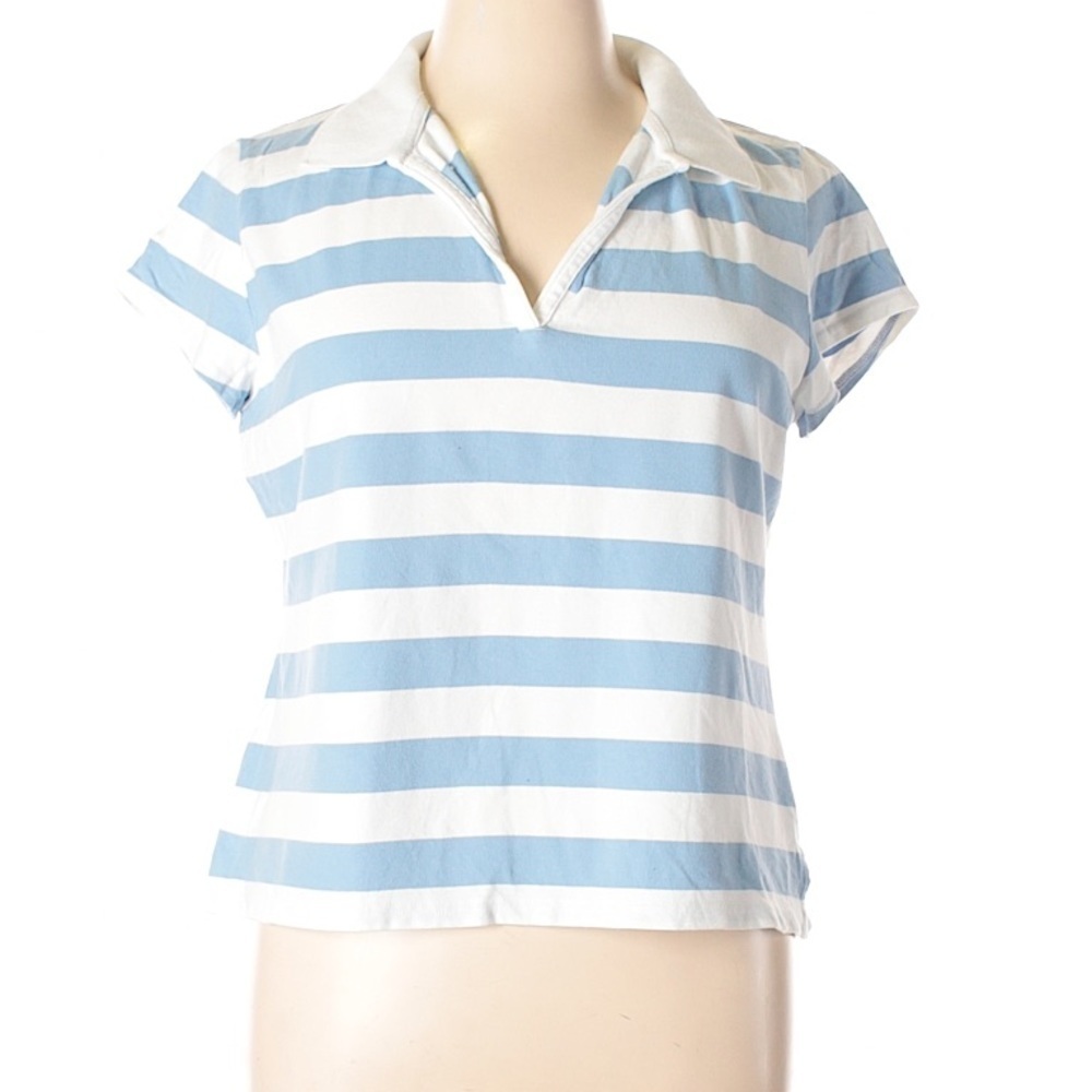 Liz Claiborne Blue Striped Polo